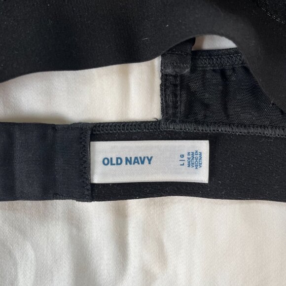 Old Navy Solid Black Lace Triangle Adjustable Strap Bra | Size L - Picture 3 of 4